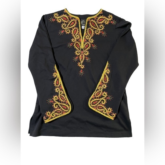 Bob Mackie Tops - Bob Mackie Embroidered Shirt,  XS